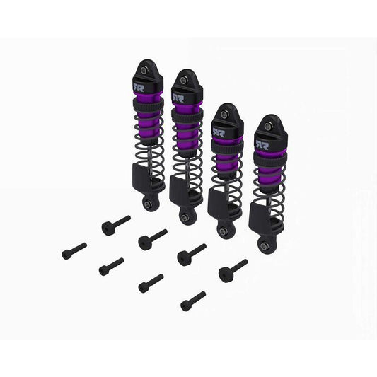 Arrma ARA-2762 Shock Set, Front/Rear Assembled, TBC cSt Oil, Purple (4Pcs): MINI