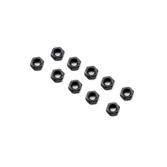 Axial AXI-3837 M3 Nut, Thin, Black (10)