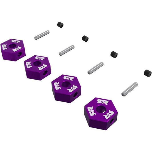Arrma ARA-3117 12mm Wheel Hex set (Metal) 4pcs- Purple