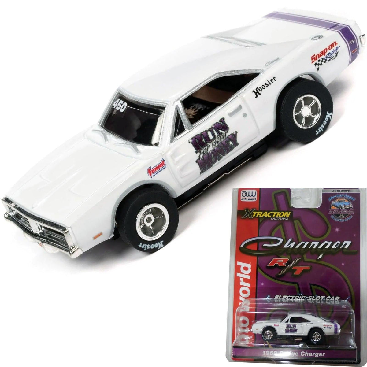 Auto World Exclusive 1969 Dodge Charger R/T HO Scale Slot Car For AFX