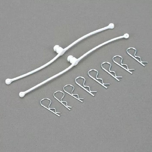 Dubro 2246 Body Klip Retainers White (2) Car Truck Body Clip