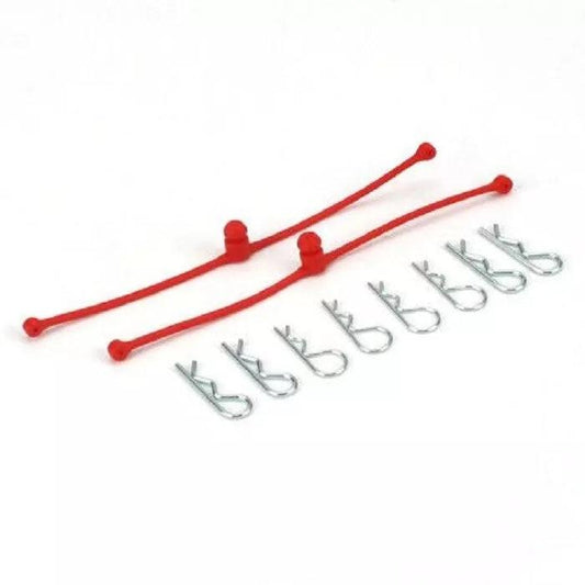 Dubro 2248 Body Klip Retainers RED (2) Car or Truck Body Clip
