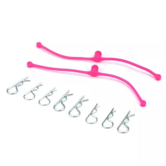 Dubro 2251 Body Klip Retainers Pink (2) Clips