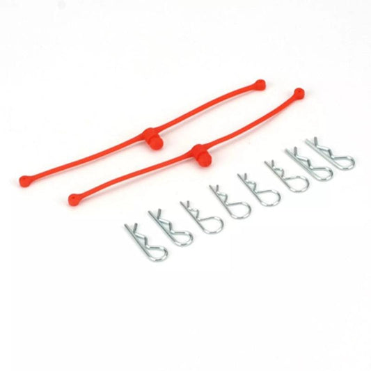 Dubro 2252 Body Klip Retainers Orange (2) Car or Truck Body Clip