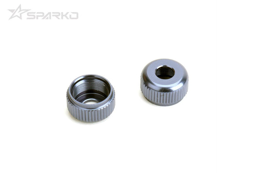 Sparko F8 7075 Aluminum Shock Body Seal Retainer Blue / Grey