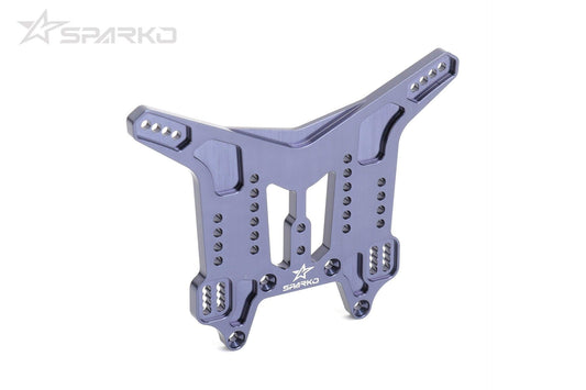 Sparko F8T Truggy 7075 Aluminum Rear Shock Tower (Dark Blue)