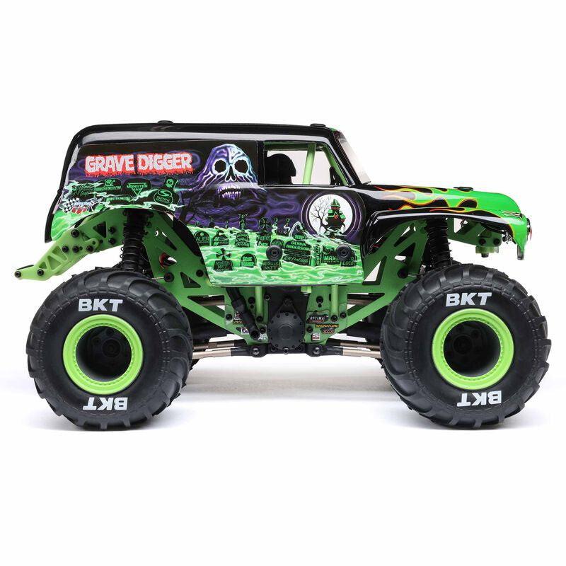 Losi (LOS01026T1) 1/18 Mini LMT 4X4 Brushed Monster Truck RTR Grave Digger GREEN