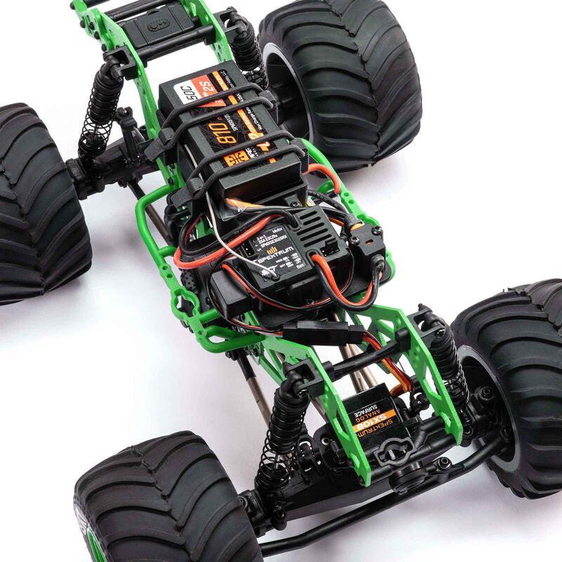 Losi (LOS01026T1) 1/18 Mini LMT 4X4 Brushed Monster Truck RTR Grave Digger GREEN
