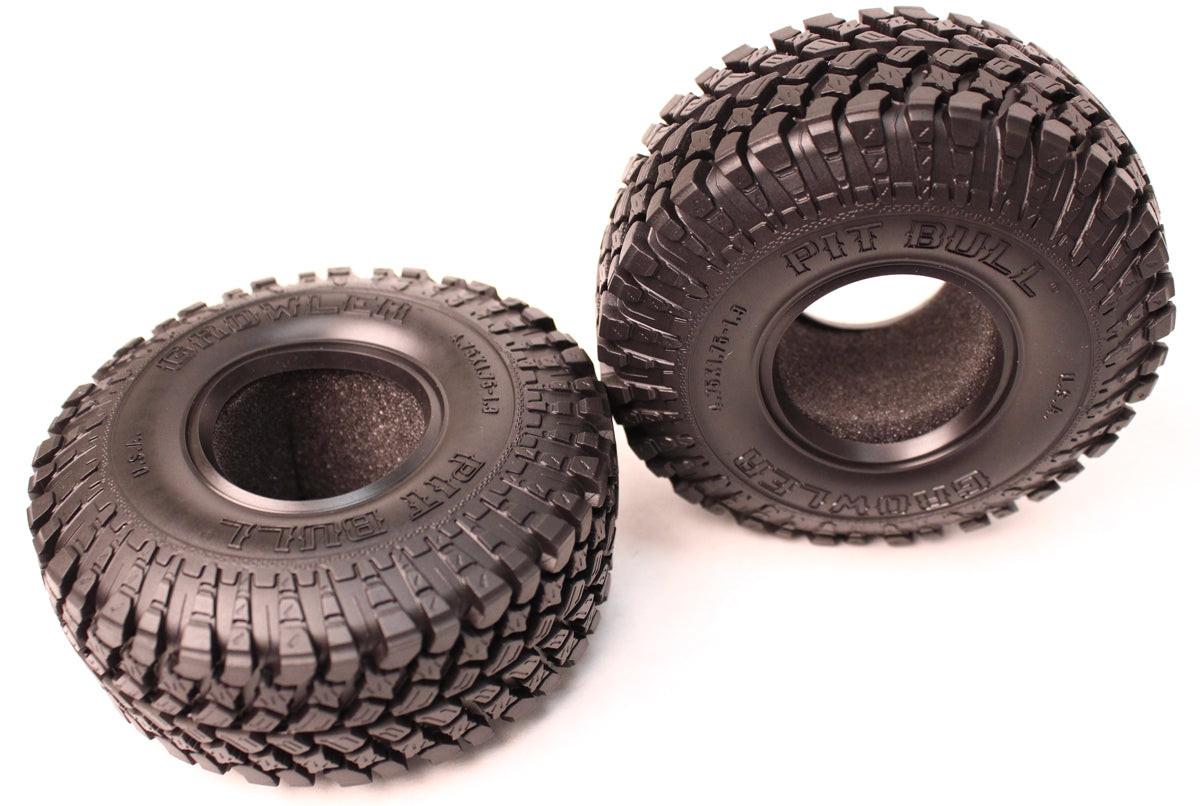 pit Bull Growler 1.9" Scale Tires Alien Kompound w/ Foam Inserts (2)
