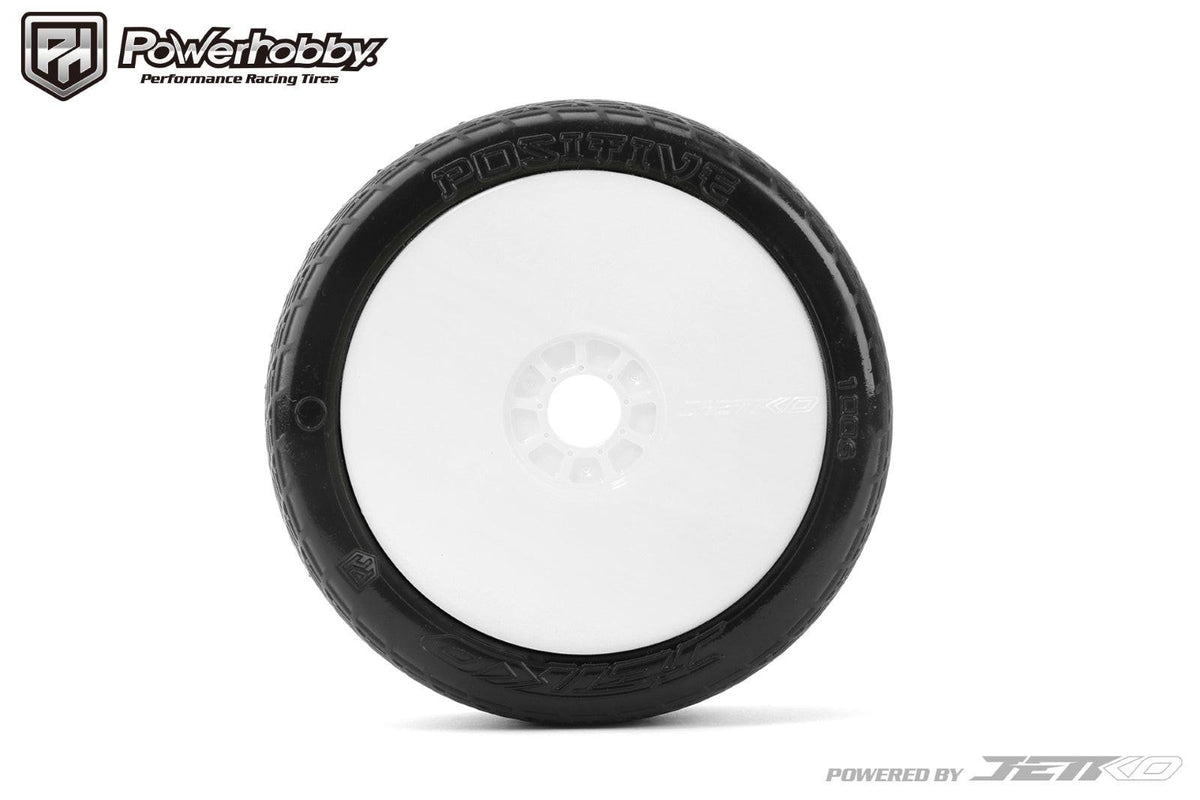 Powerhobby Positive 1/8 Buggy Mounted Tires White (2) Super Soft