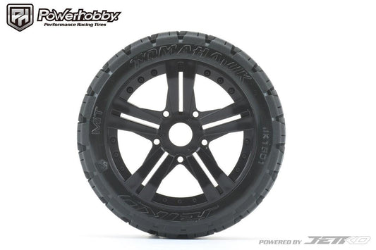 Powerhobby 1/8 Buggy Tomahawk Belted Tires Mounted 17MM Claw Wheels