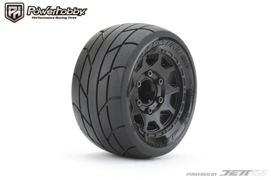 Powerhobby 1/10 2.8 ST Super Sonic Belted Tires (2) with Removable Hex Wheels