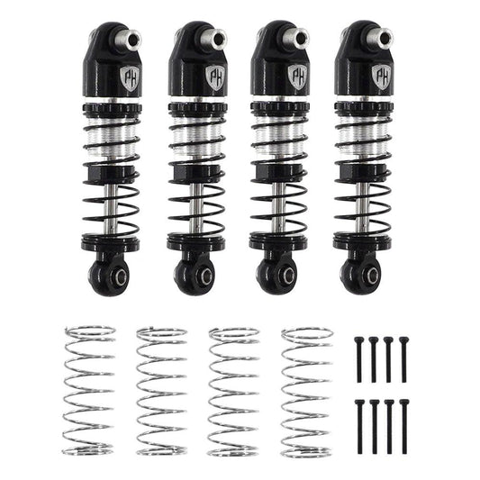 Powerhobby 34mm 1/24 Big Bore Scale Shocks (4) Axial 1/24 SCX24 Black
