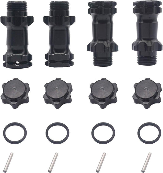 Aluminum 17mm Wheel Hex Hub 30mm Extension Adapter Hub with 12mm Cap