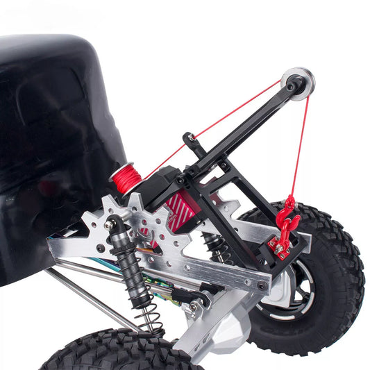 1/10 Crawler Servo Winch Double Stent Rescue Tow Truck Crane Arm Wrecker kit Black