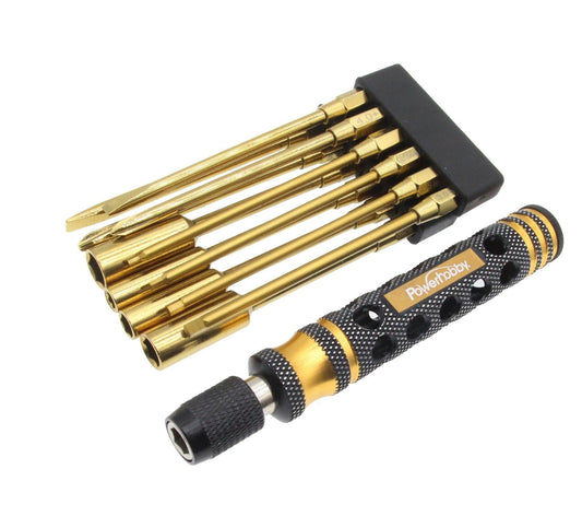 12 in 1 Hex Screwdriver Nut Driver Phillips Screwdriver Tool Set 1/4" Drive Hex