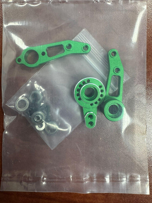 Powerhobby Aluminum Steering Arm Set Green MST RMX 2.5