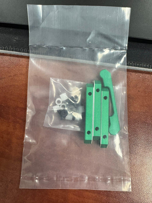 Powerhobby Aluminum Suspension Mount Set (+1.0/-2.0) Green MST RMX 2.5