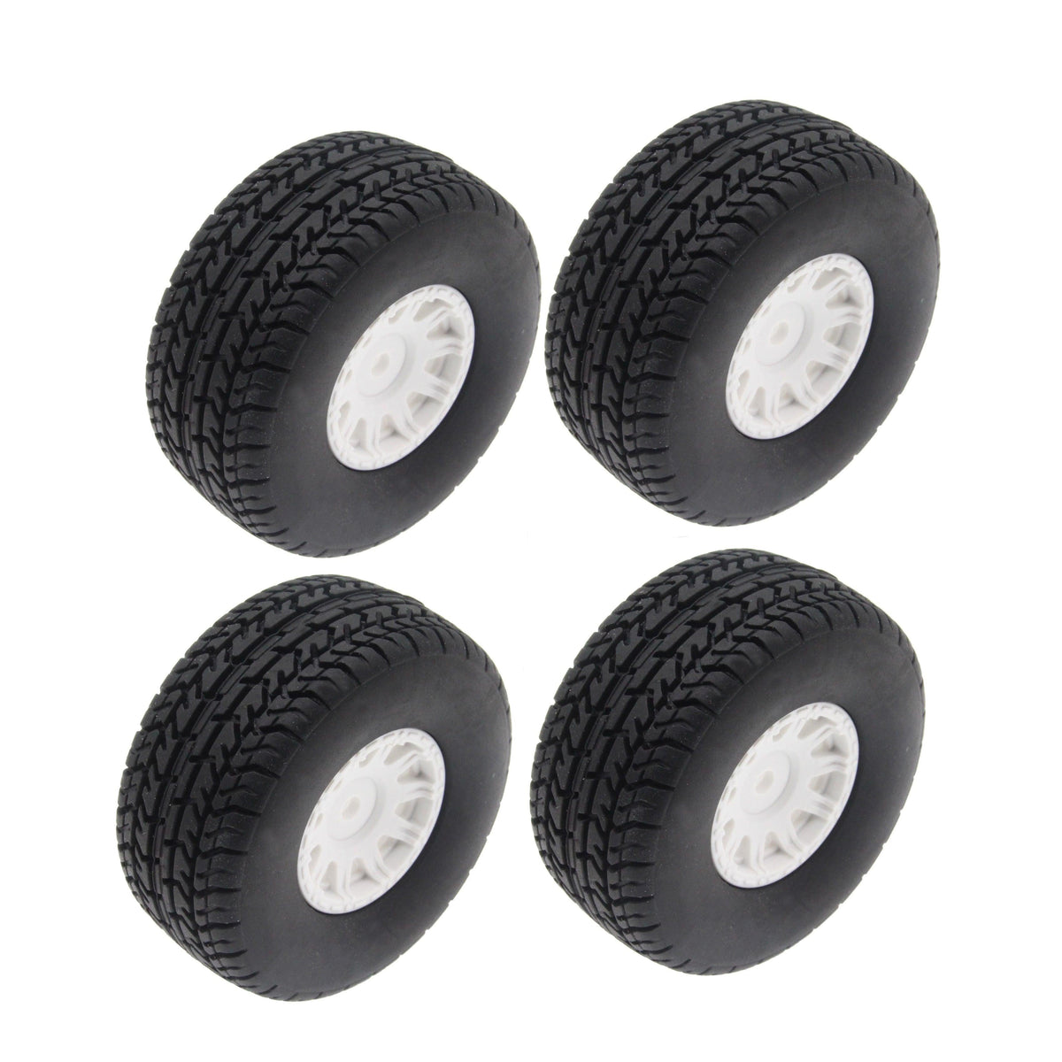 Mounte Tires / Wheels (4) Arrma Grom Granite White