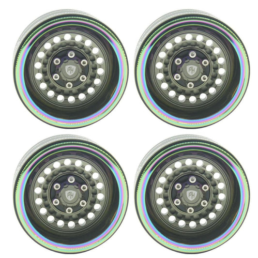 Powerhobby 1.9" Aluminum Wheels Grey (4) 1/10 Rock Crawler