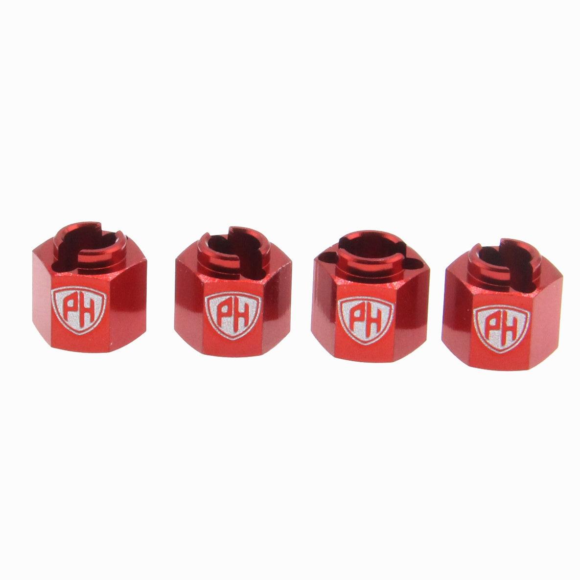 Powerhobby Aluminum Wheel Hex Red Redcat Ascent-18