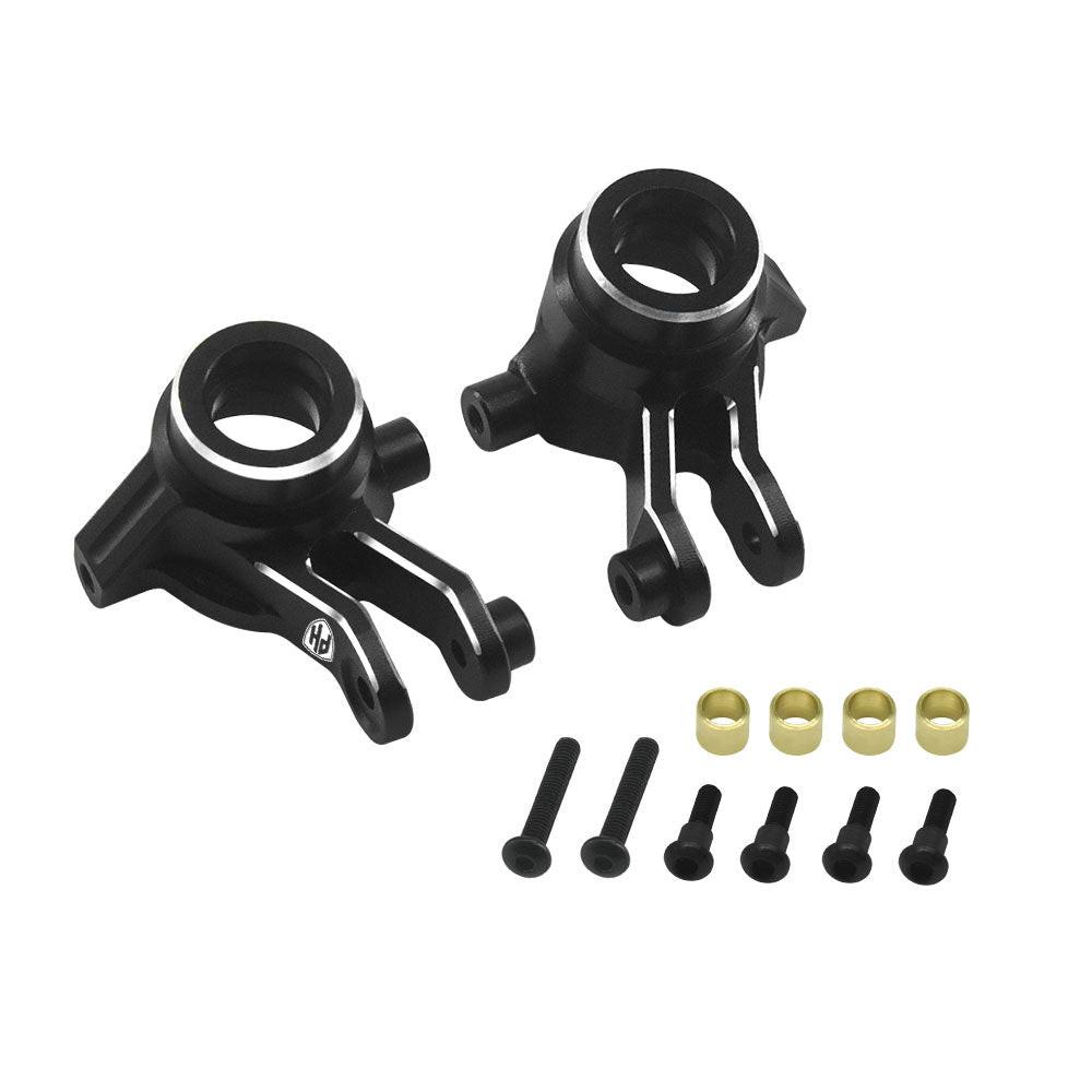 Powerhobby 7075 Aluminum Front Hub / Knuckle Arms Black FOR Traxxas Mini Maxx