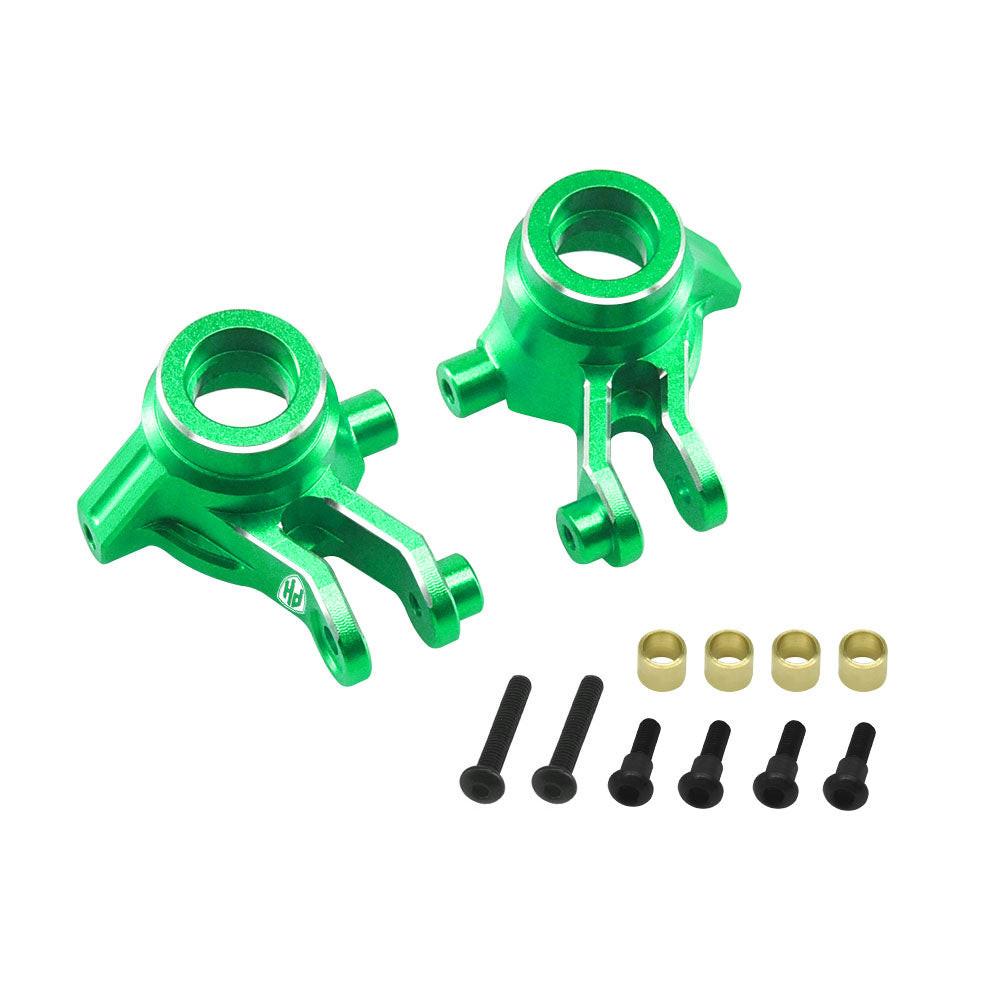 Powerhobby 7075 Aluminum Front Hub / Knuckle Arms Green FOR Traxxas Mini Maxx