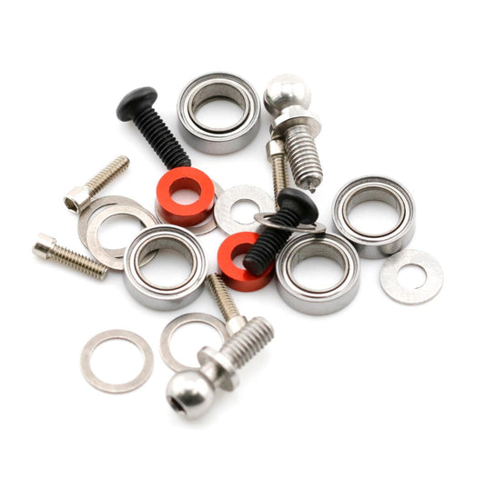 Powerhobby MB Aluminum Rear Upright Set Red MST RMX 2.0 / 2.5