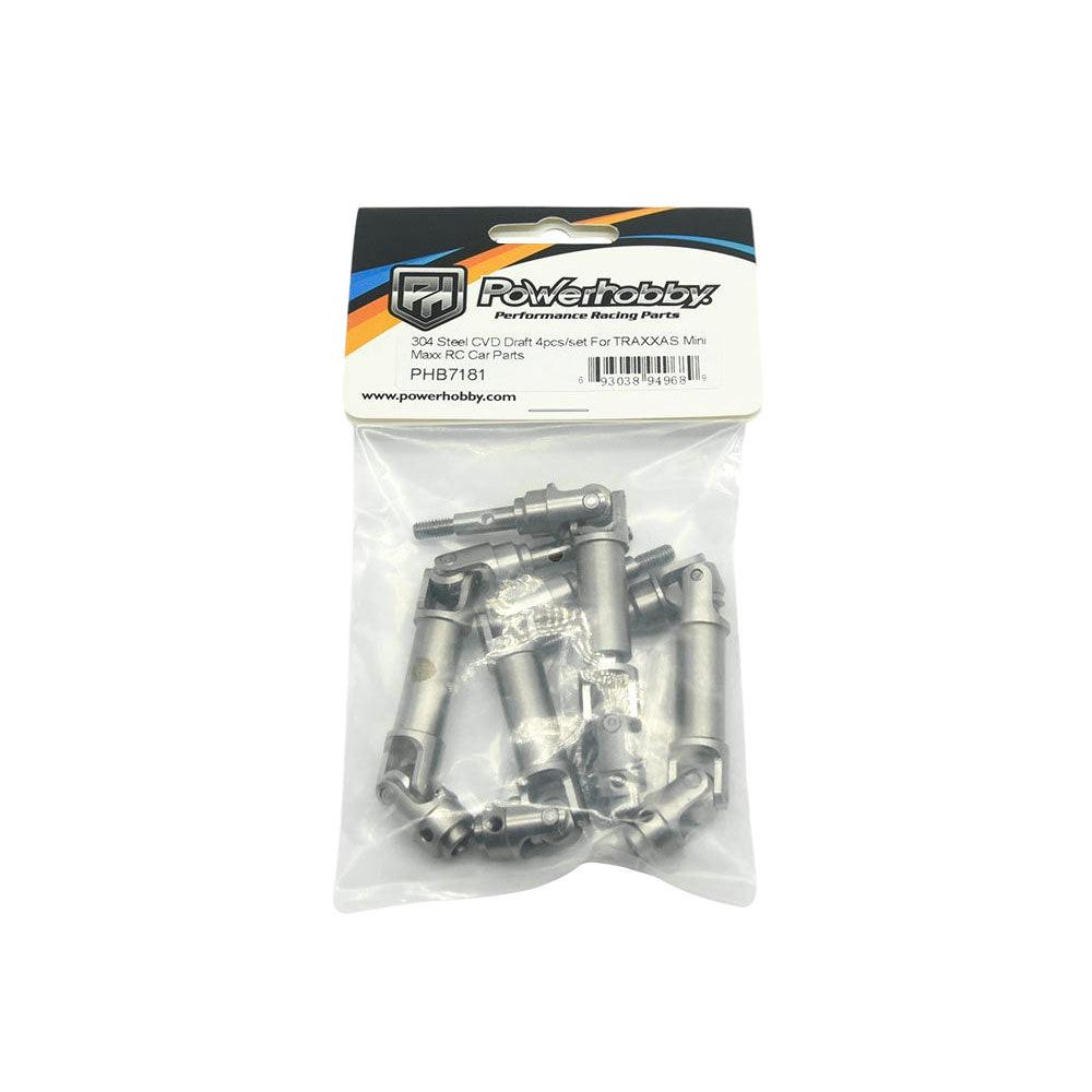Powerhobby 304 Steel CVD (4) Traxxas Mini Maxx
