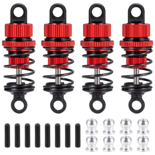 Powerhobby Aluminum 50MM Shocks Red (4) 1/10 Touring Car