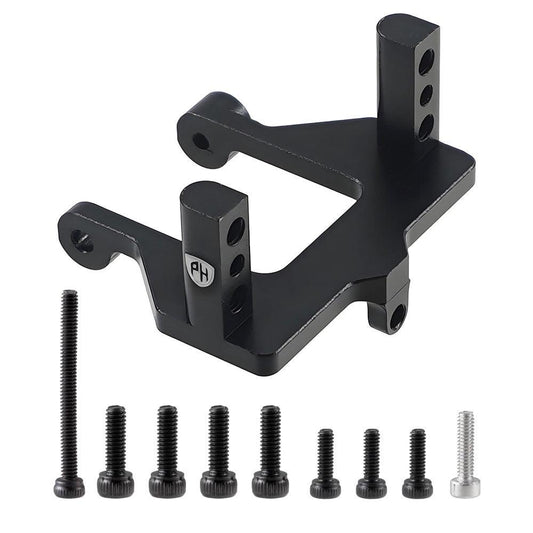 Powerhobby Aluminum Integrated Servo Fixed Mount Black Redcat Ascent 1/18