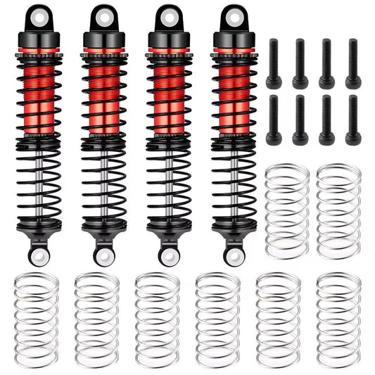 Powerhobby Aluminum Front / Rear Shocks (4) Traxxas Latrax Teton Red