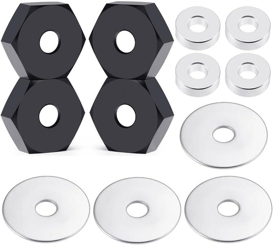 Powerhobby Aluminum 14mm to 17mm Wheel Hex Hub Adapters (4)