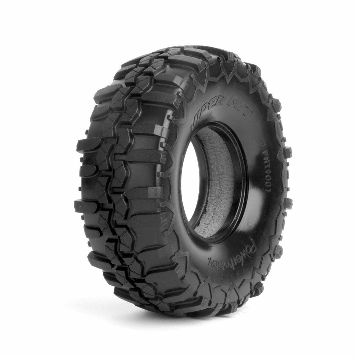 Powerhobby 1.9" Viper MIT Ultra Soft 1/10 Rock Crawler Tires w Dual Stage Foams (2)