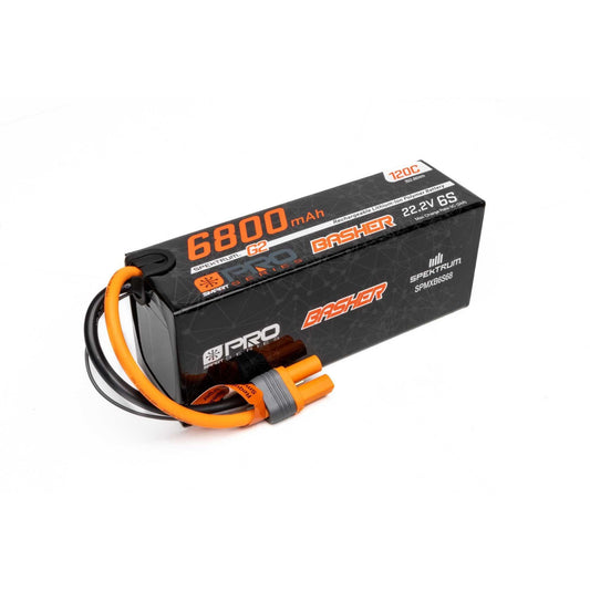 Spektrum SPMXB6S68 22.2V 6800mAh 6S 120C Smart G2 Pro Basher LiPo Battery: IC5