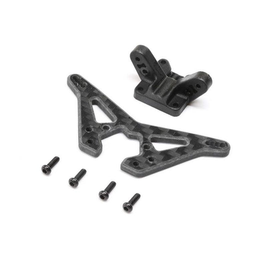 Team Losi TLR314000 Carbon Rear Shock Tower: Mini-B, BL