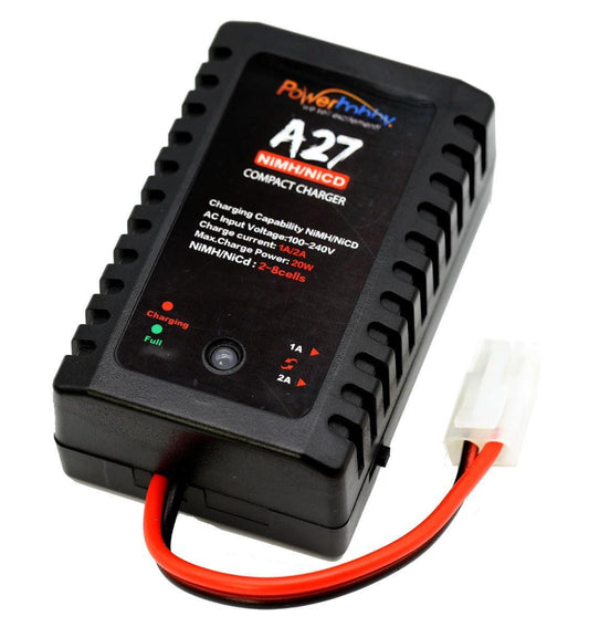 Powerhobby Fast Peak NiMH NiCD A/C Charger for 6v 7.2v 9.6v Battery