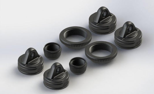 Arrma AR330337 Shock Cap Set (2) Nero 6S Nero Fazon Nero Big Rock 1/7 Felony 6S