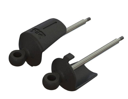 Arrma AR330527 Shock Shaft, Eyelet and Spring Perch Rear (2) Kraton Outcast