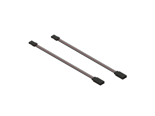 Arrma Female To Male JR 150MM Servo Extention Kraton Senton Talion Typhon Nero