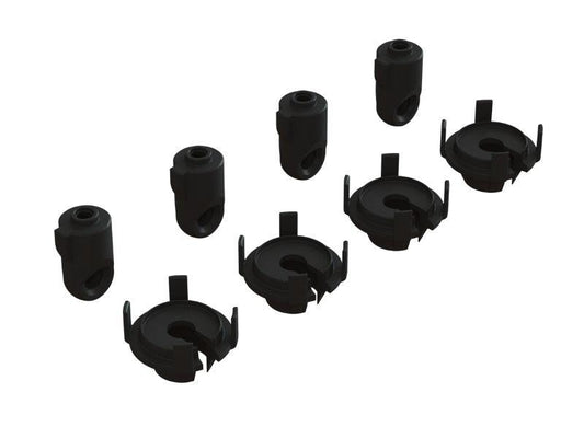 Arrma SHOCK ROD END & SPRING PERCH SET (4 SHOCKS) Kraton / Outcast 8S