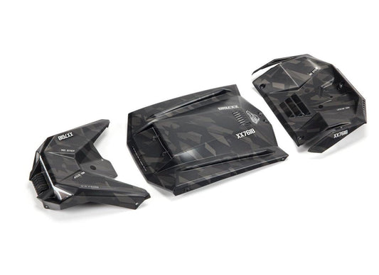 Arrma ARA411023 Exterior Body Panels Painted Black Camo FIRETEAM