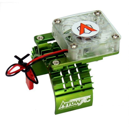 Powerhobby Aluminum Motor Cooling Fan FOR Traxxas Slash Stampede Rustler Green
