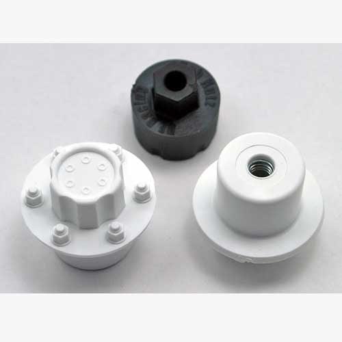 DE Racing Hub Nutz (2) (Proline Slash Front) White