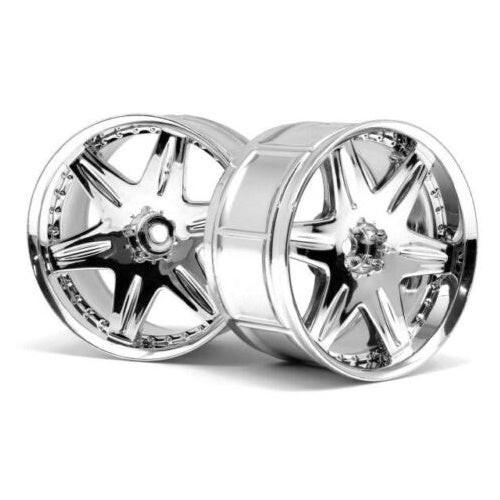 HPI Racing HPI3345 LP35 Wheel Work LS406, Chrome, (2pcs)