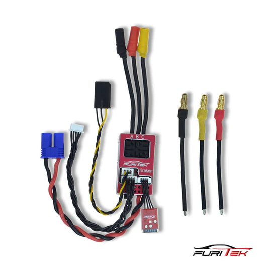 FURITEK SPEED CAT 30A/50A SENSORED ESC WITH WIRELESS APP COMBO FOR LOSI MINI-T/B AND JRX2/JRXT