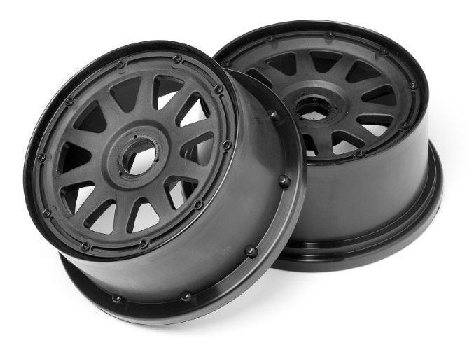 HPI 104971 TR-10 Wheels Black (120x65mm/-10mm Offset) Baja 5SC Baja 5T