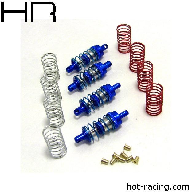 Hot Racing Blue Aluminum 32mm Shock Absorber Set Losi Micro 4WD