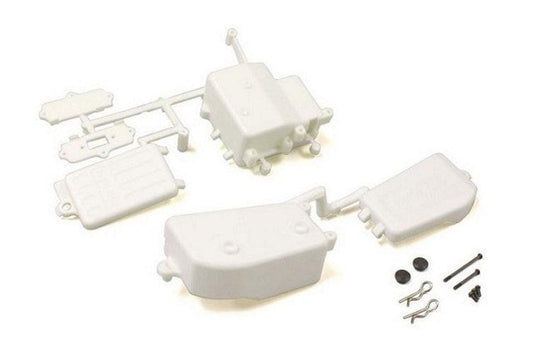 Kyosho IFF001WB Battery & Receiver Box Set (White/MP10/MP9)