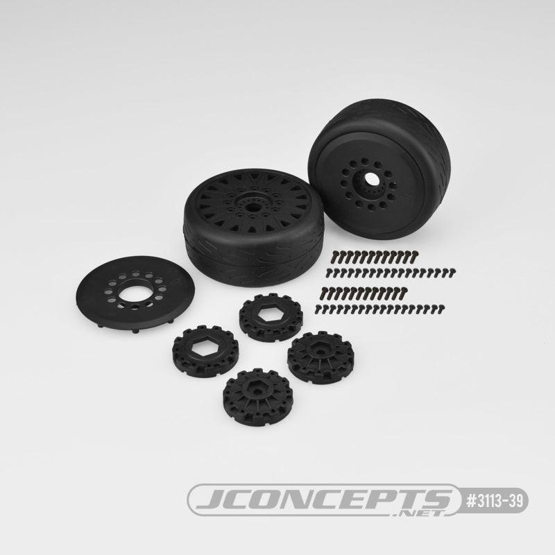 JConcepts JCO3113-39 Speed Fangs Belted, Pre-mounted on Cheetah Wheels Mounted